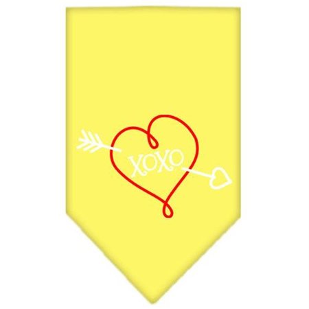 UNCONDITIONAL LOVE XOXO Screen Print Bandana Yellow Small UN920611